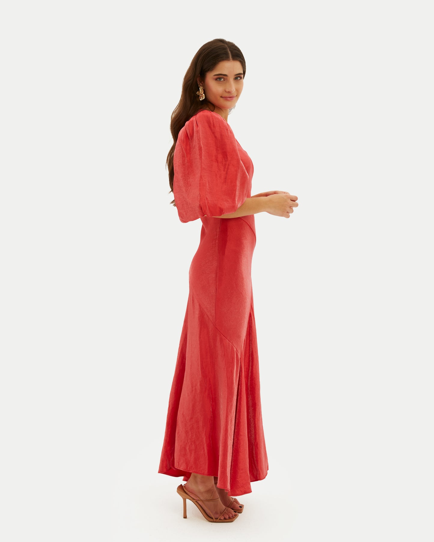 vestido midi, vestido rojo, vestido boda, vestido invitada, invitadísima