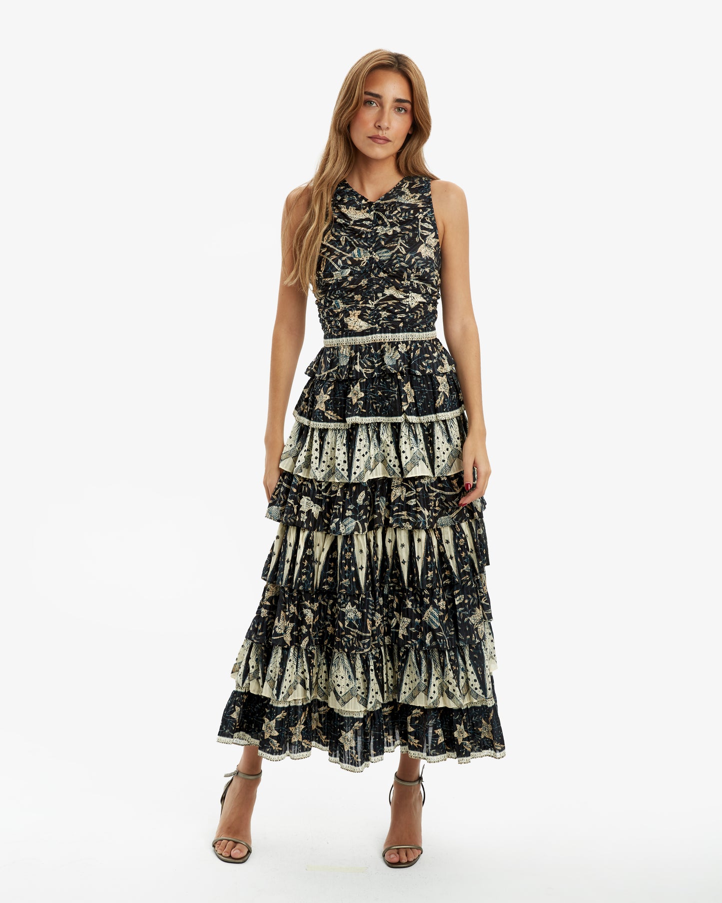 Ulla Johnson-Vestido Midi Luna